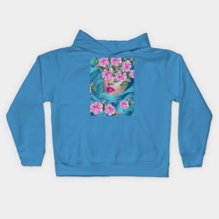 Lady with Camellias Kids Hoodie